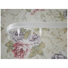 Карниз профильный с торцевыми закруглениями (Белый, 170 см) Мастер Плюс