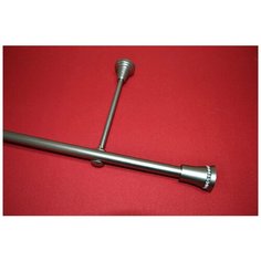 Карниз однорядный Визирь, диаметром 16 мм (170 см, Хром глянец) Мастер Плюс