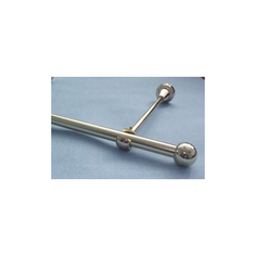 Карниз однорядный Шар, диаметром 16 мм (180 см, Хром глянец) Мастер Плюс