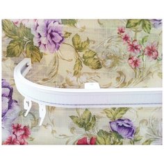 Карниз профильный Слип с торцевыми закруглениями (Белый, 180 см) Мастер Плюс