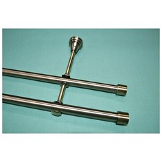 Карниз двухрядный Заглушка, диаметром 16 мм (310 см, Антик) Мастер Плюс