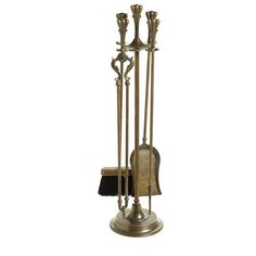 Аксессуар для камина (совок, метелка, щипцы, кочерга) 19,5х84 см Stilars