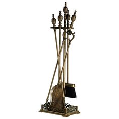 Аксессуар для камина (совок, метелка, щипцы, кочерга) 25 x 17 х h73 см Stilars