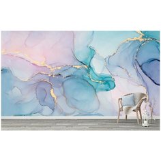 M02405 Фотообои Флизелиновые с виниловым покрытием "Мрамор Флюид" 500х270 см Barton Wallpapers