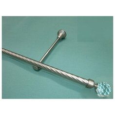 Карниз металлический витой Морано (390 см, Хром матовый) Мастер Плюс