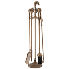 Аксессуар для камина (совок, метелка, щипцы, кочерга) d18 x h64 см Stilars