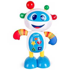 Интерактивная развивающая игрушка Happy Snail Робот Hoopy, белый/голубой