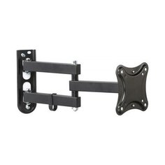 HAMA Кронштейн для телевизора Hama R1 118153 черный 10"-27" макс.15кг настенный поворот