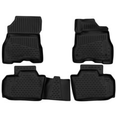 Коврики 3D в салон для NISSAN Leaf 2009-2017 (правый руль), 4шт. (полиуретан) Element