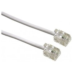 HAMA Кабель телефонный Hama H-44935 3м белый RJ-11 (m)-RJ-11 (m)