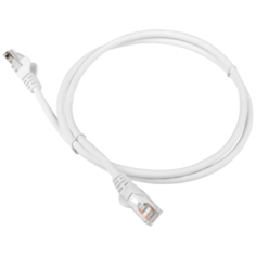Патч-корд Lanmaster LAN-PC45 RJ-45 (m) - RJ-45 (m) CAT5e U/UTP, 1 шт., белый, 1.5 м