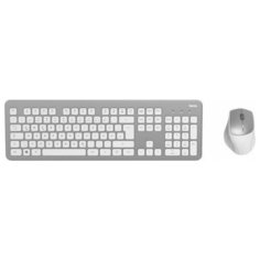 HAMA Клавиатура + мышь Hama KMW-700 клав: серебристый мышь: белый/серебристый USB 2.0 беспроводная slim