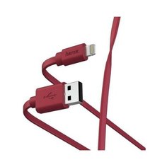 HAMA Кабель Lightning 1м HAMA 00187233 плоский красный