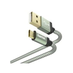 HAMA Кабель Type-C 1.5м HAMA 00187236 круглый зеленый