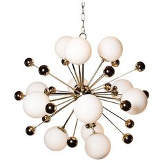 Люстра Garda Decor 20MD3503-12, E14, 480 Вт, кол-во ламп: 12 шт., цвет арматуры: золотой, цвет плафона: белый