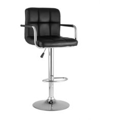 Стул STOOL GROUP Малави, металл/искусственная кожа, цвет: черный