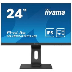 23.8" Монитор IiyamaProLite XUB2493HS-B4, 1920x1080, 75 Гц, IPS, черный матовый