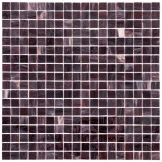 SM10 Мозаика одноцветная чип 15 стекло Alma Mono Color коричневый темный квадрат глянцевый