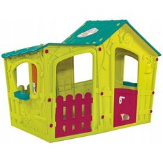 Домик KETER Magic Villa 17190655, зелено-бирюзовая