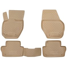 Коврики в салон VOLVO XC60 2007->, 4 шт. (полиуретан, бежевый) Element