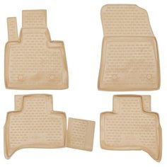 Коврики в салон BMW X5 1999-2006, 4 шт. (полиуретан, бежевые) Element