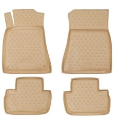 Коврики в салон LEXUS IS250 2005-, 4 шт. (полиуретан, бежевые) Element