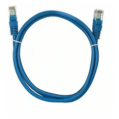 Патч-корд литой AOPEN UTP кат.5е, синий, 1 м.