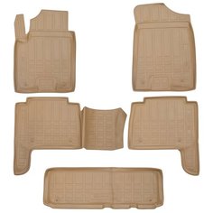 Коврики в салон INFINITI QX56 2004-, 5 шт. (полиуретан, бежевые) Element