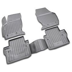 Коврики в салон VOLVO S80 2006->, 4 шт. (полиуретан, серые) Element