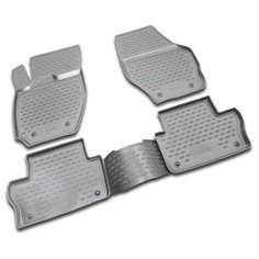 Коврики в салон VOLVO XC60 2007->, 4 шт. (полиуретан, серые) Element