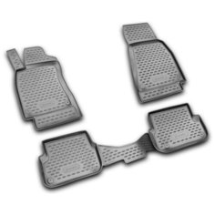 Коврики в салон AUDI A-6 III (С6), 2006-2011, 4 шт. (полиуретан, серые) Element