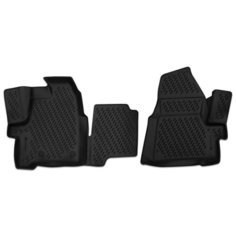 Коврики 3D в салон FORD Tourneo Custom (1+2 мест), 2013-> , 2 шт. (полиуретан) Element