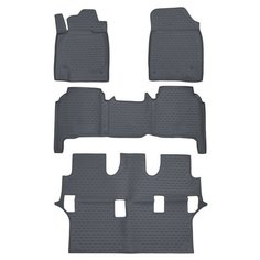 Коврики в салон TOYOTA Land Cruiser 200 11/2007-2012 4 шт. (полиуретан, серые) Element