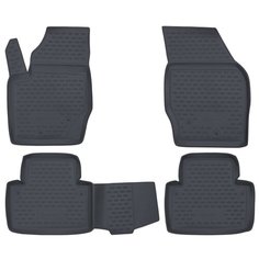 Коврики в салон VOLVO XC90 2002-2015, 4 шт. (полиуретан, серые) Element
