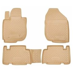 Коврики в салон CADILLAC Escalade 06/2006-2015, 5 шт. (полиуретан, бежевые) Element