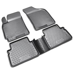 Коврики в салон CHEVROLET Lacetti 2004->, 4 шт. (полиуретан, серые) Element