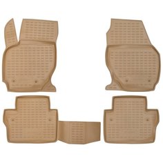 Коврики в салон VOLVO S80 2006->, 4 шт. (полиуретан, бежевые) Element