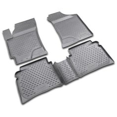 Коврики в салон HYUNDAI Elantra, 2007-2010, 4 шт. (полиуретан, серые) Element