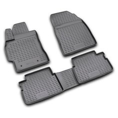 Коврики в салон TOYOTA Auris 03/2007-2013, 4 шт. (полиуретан, серые) Element