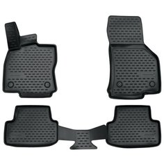 Коврики 3D в салон VW Golf VII, 2013-> 4 шт. (полиуретан, серые) Element