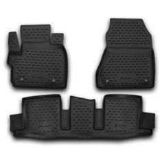 Коврик в салон подходит для TOYOTA IQ 2008->, 3 шт. (полиуретан) Element