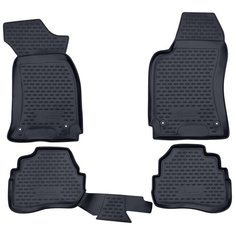 Коврики в салон VW Passat B5, 1996-2005, 4 шт. (полиуретан, серые) Element