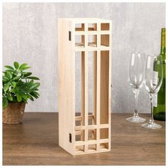 Шкатулка дерево под роспись под бутылку "Сетка" 36х11х11,5 см 1062545 Сима ленд