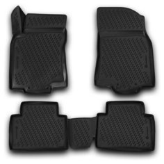Коврики 3D в салон для NISSAN X-Trail T32 (III, IIIр), 2013->, 4 шт. (полиуретан) Element