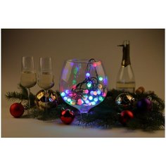 ENIN - 18BM ЭРА Гирлянда LED Нить Шарики d18мм, 5 м мультиколор, 220V, ERA