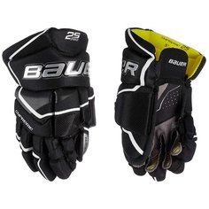 Перчатки хоккейные BAUER Supreme 2S Pro S19 YTH детские(8 / черно-белые/8) Бауэр