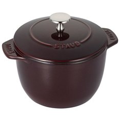 Кокот для риса чугунный 16 см, объем 1,5 л, цвет гранатовый, Staub, 11721687