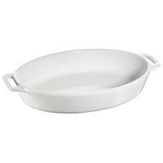 Форма овальная керамическая, диаметр 29 см, цвет белый, Staub, 40511-159
