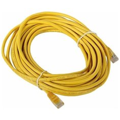 Патч- корд литой AOPEN UTP кат.5е, желтый, 10 м.