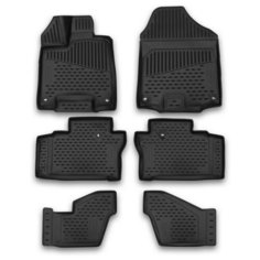 Коврики в салон HONDA Pilot 2016, 6 шт. (полиуретан) Element